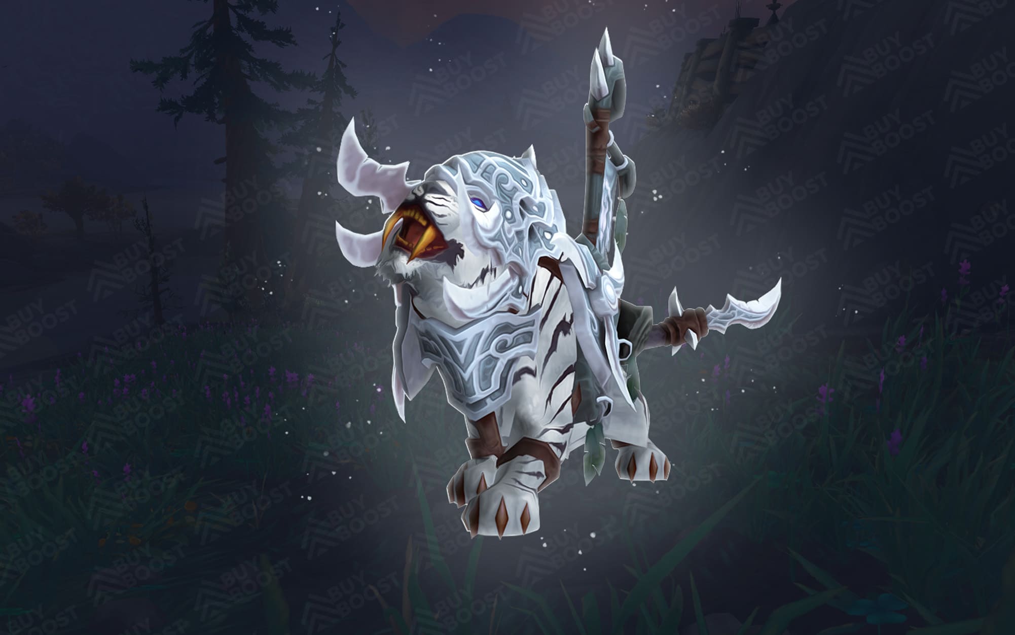 Vicious White Warsaber Mount Vicious White Warsaber Mount